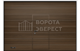 Секционные ворота промышленные с калиткой 3500×4000 ВЭ-4191
